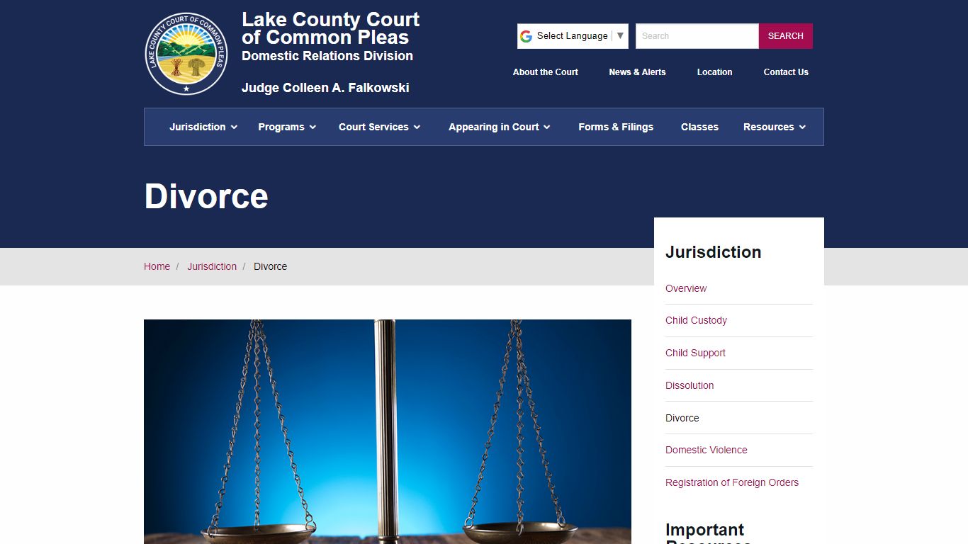 Divorce - Lake County Domestic Relations Court